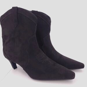 INC International Concepts Black Suede Boots for Women Size 6 NIB‼️